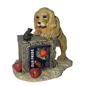 Cocker Spaniel Dog Resin Figurine Our Pride 1990 The Hamilton Collection